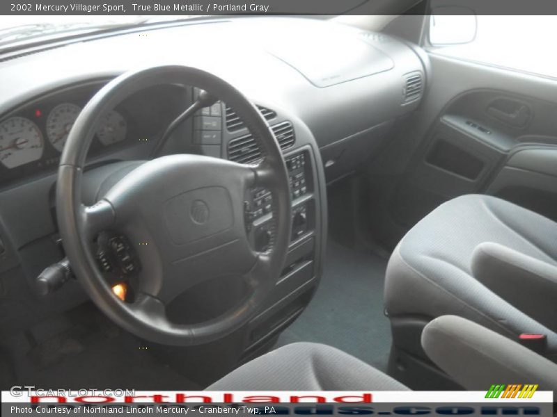 True Blue Metallic / Portland Gray 2002 Mercury Villager Sport
