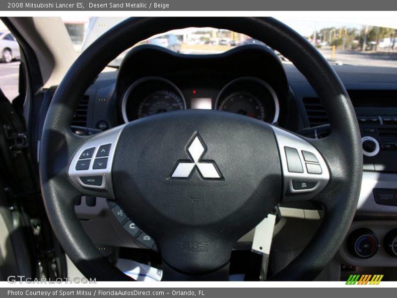 Desert Sand Metallic / Beige 2008 Mitsubishi Lancer ES