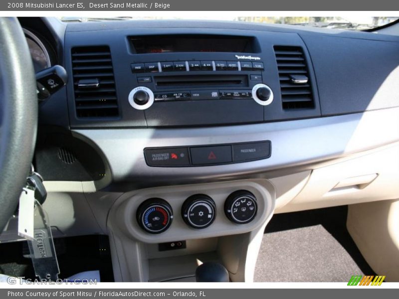 Desert Sand Metallic / Beige 2008 Mitsubishi Lancer ES