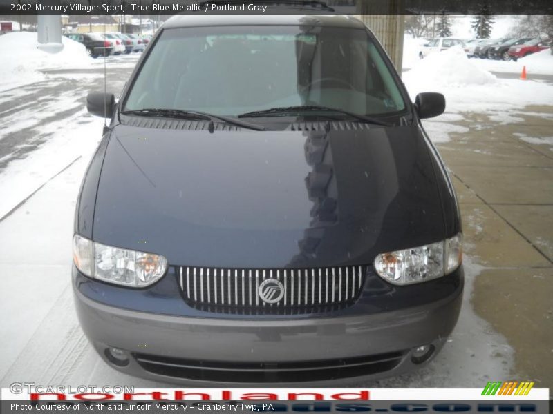True Blue Metallic / Portland Gray 2002 Mercury Villager Sport