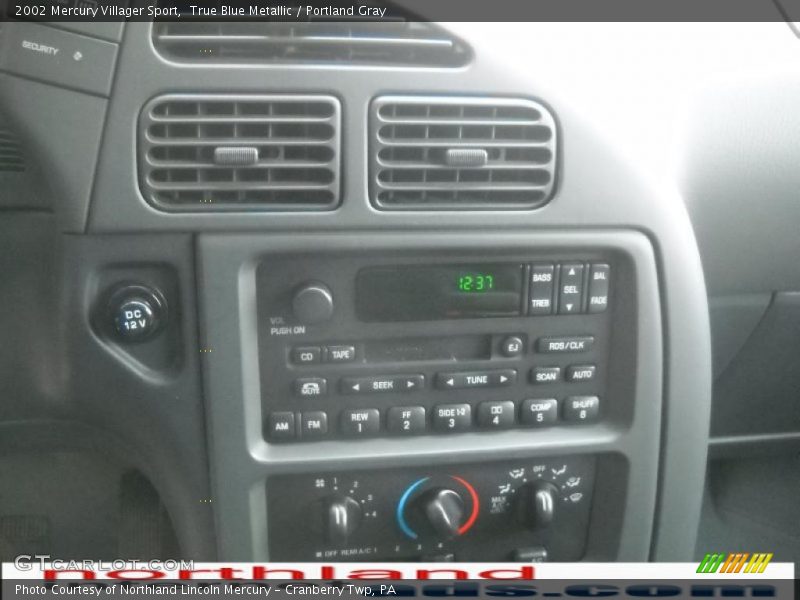 True Blue Metallic / Portland Gray 2002 Mercury Villager Sport