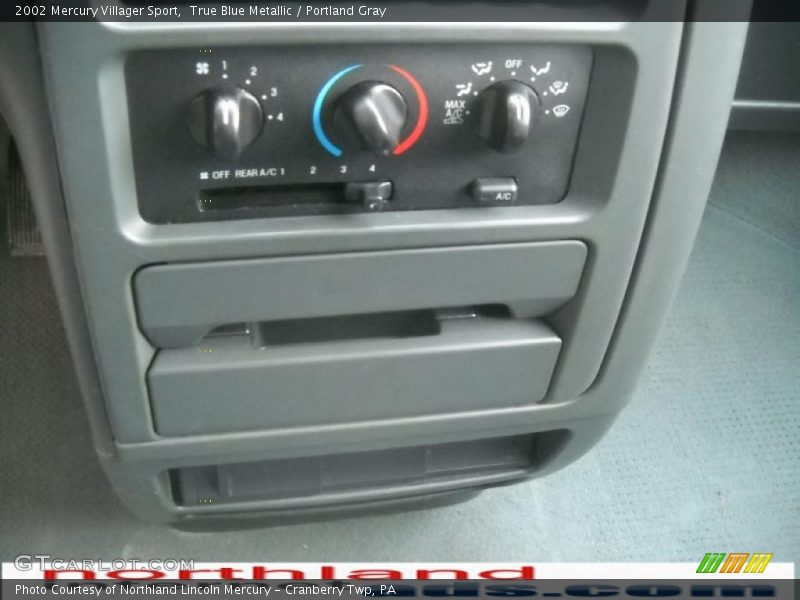 True Blue Metallic / Portland Gray 2002 Mercury Villager Sport