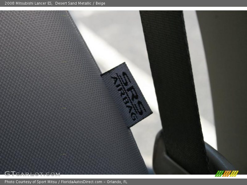 Desert Sand Metallic / Beige 2008 Mitsubishi Lancer ES