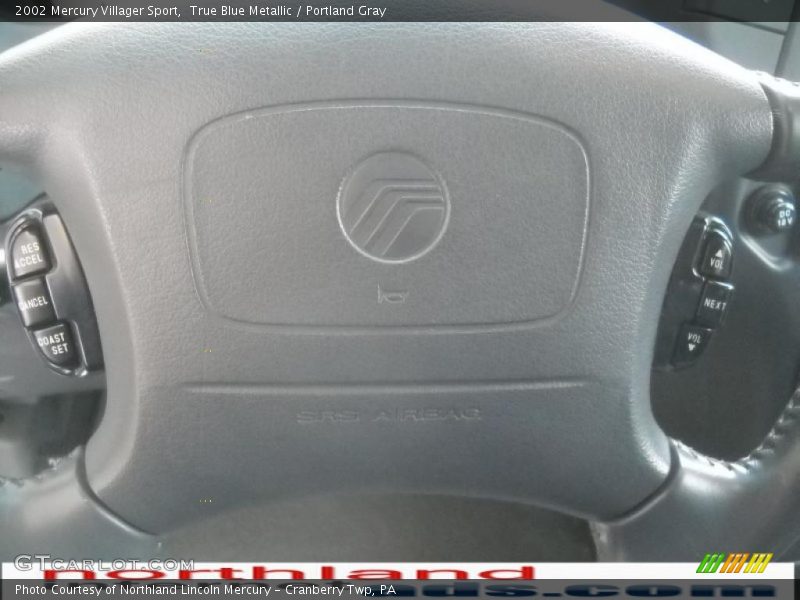True Blue Metallic / Portland Gray 2002 Mercury Villager Sport