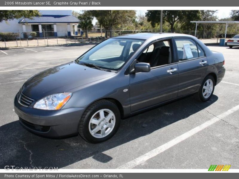 Graphite Gray Pearl / Black 2006 Mitsubishi Lancer SE