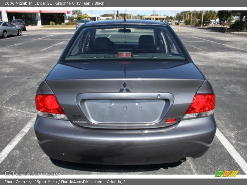 Graphite Gray Pearl / Black 2006 Mitsubishi Lancer SE