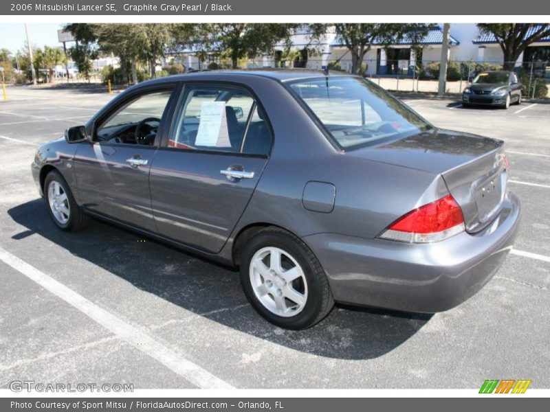 Graphite Gray Pearl / Black 2006 Mitsubishi Lancer SE
