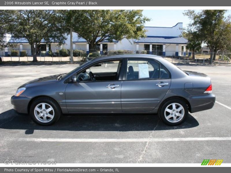 Graphite Gray Pearl / Black 2006 Mitsubishi Lancer SE