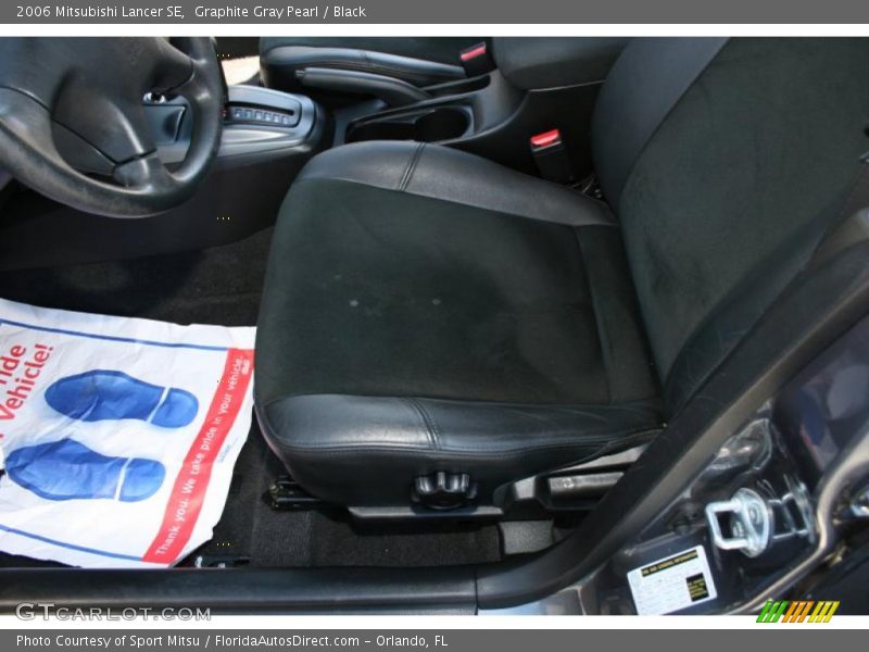Graphite Gray Pearl / Black 2006 Mitsubishi Lancer SE