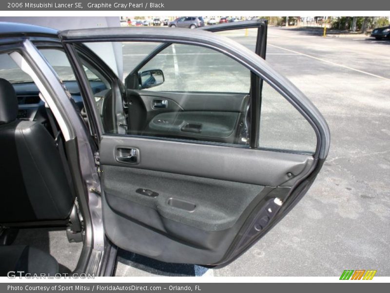 Graphite Gray Pearl / Black 2006 Mitsubishi Lancer SE