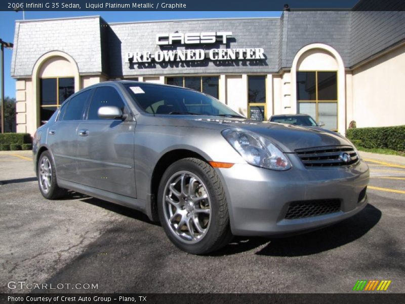 Liquid Platinum Metallic / Graphite 2006 Infiniti G 35 Sedan