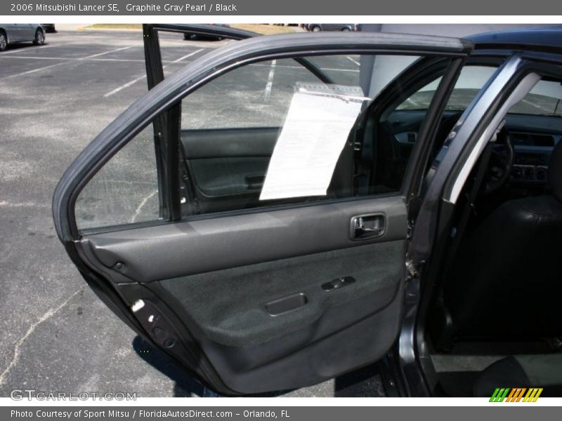 Graphite Gray Pearl / Black 2006 Mitsubishi Lancer SE