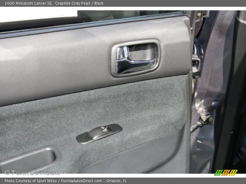 Graphite Gray Pearl / Black 2006 Mitsubishi Lancer SE