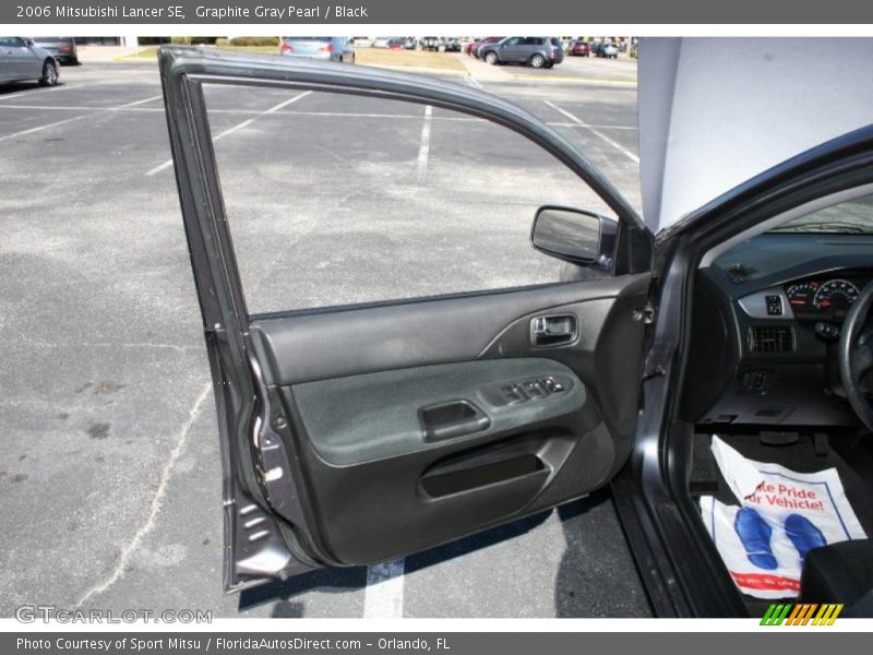 Graphite Gray Pearl / Black 2006 Mitsubishi Lancer SE