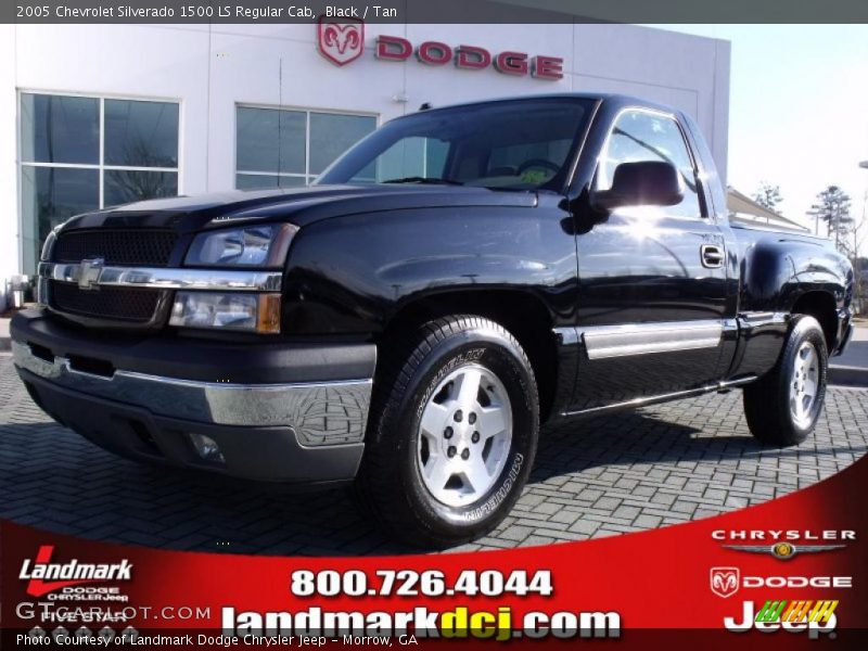 Black / Tan 2005 Chevrolet Silverado 1500 LS Regular Cab
