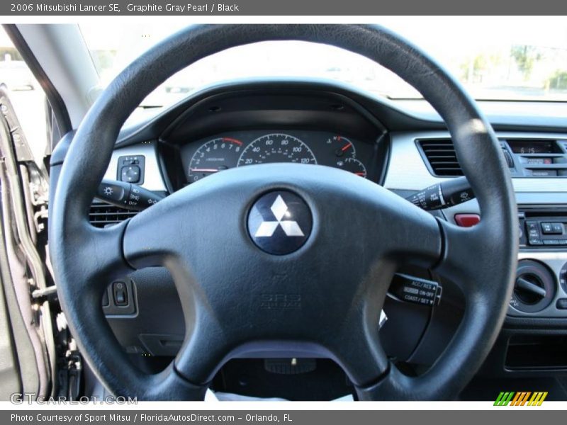 Graphite Gray Pearl / Black 2006 Mitsubishi Lancer SE