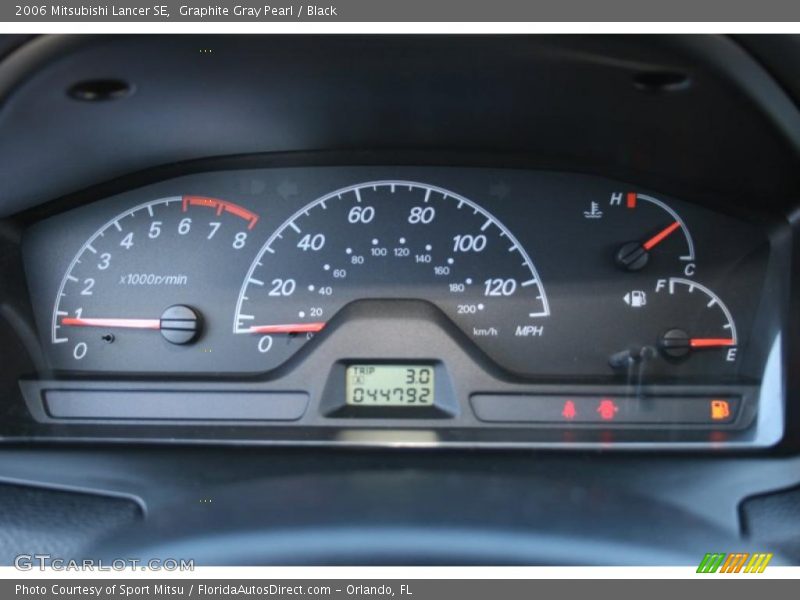 Graphite Gray Pearl / Black 2006 Mitsubishi Lancer SE