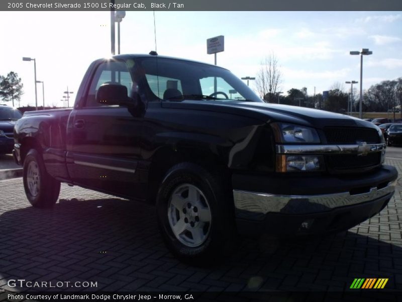 Black / Tan 2005 Chevrolet Silverado 1500 LS Regular Cab