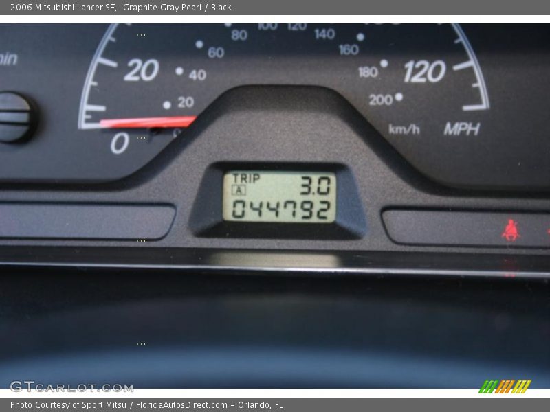 Graphite Gray Pearl / Black 2006 Mitsubishi Lancer SE