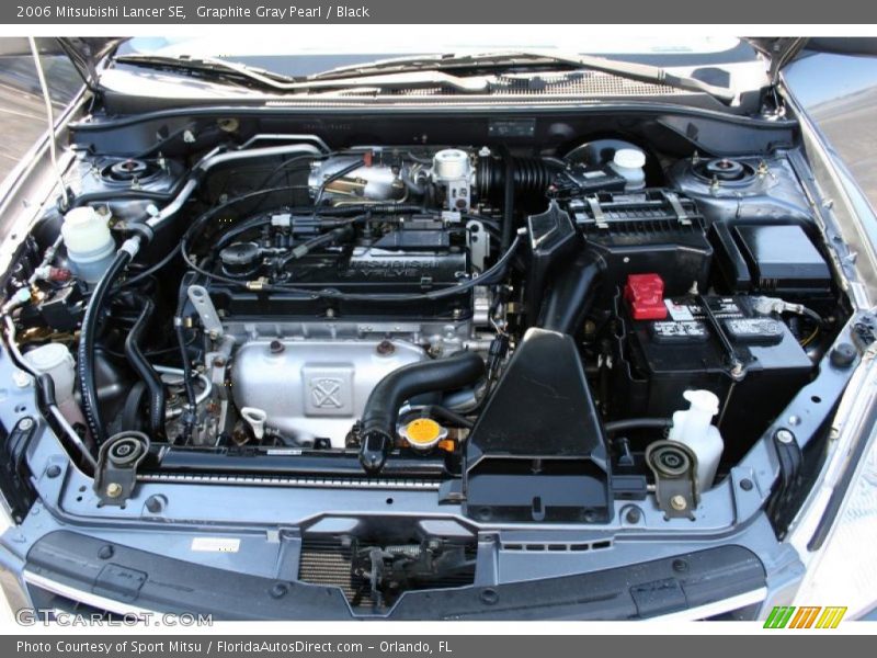 Graphite Gray Pearl / Black 2006 Mitsubishi Lancer SE