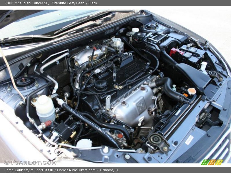 Graphite Gray Pearl / Black 2006 Mitsubishi Lancer SE