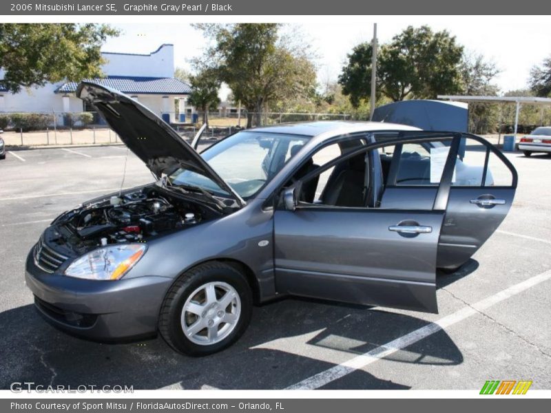 Graphite Gray Pearl / Black 2006 Mitsubishi Lancer SE