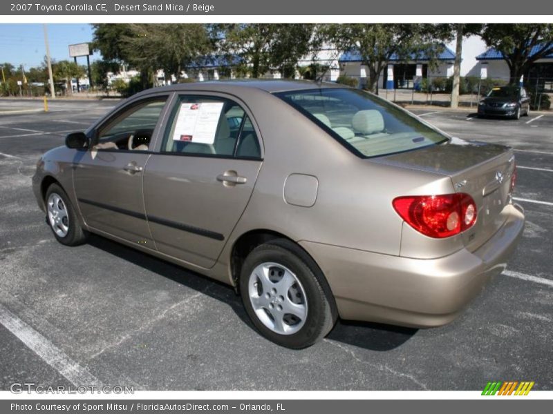 Desert Sand Mica / Beige 2007 Toyota Corolla CE