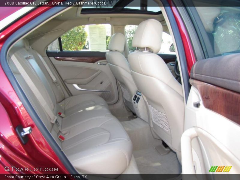 Crystal Red / Cashmere/Cocoa 2008 Cadillac CTS Sedan