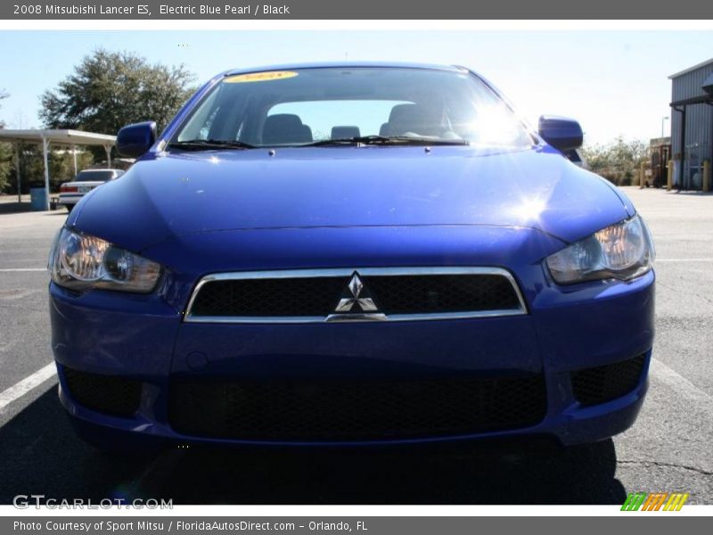 Electric Blue Pearl / Black 2008 Mitsubishi Lancer ES