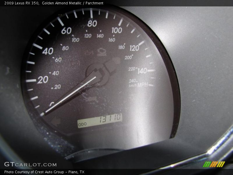 Golden Almond Metallic / Parchment 2009 Lexus RX 350