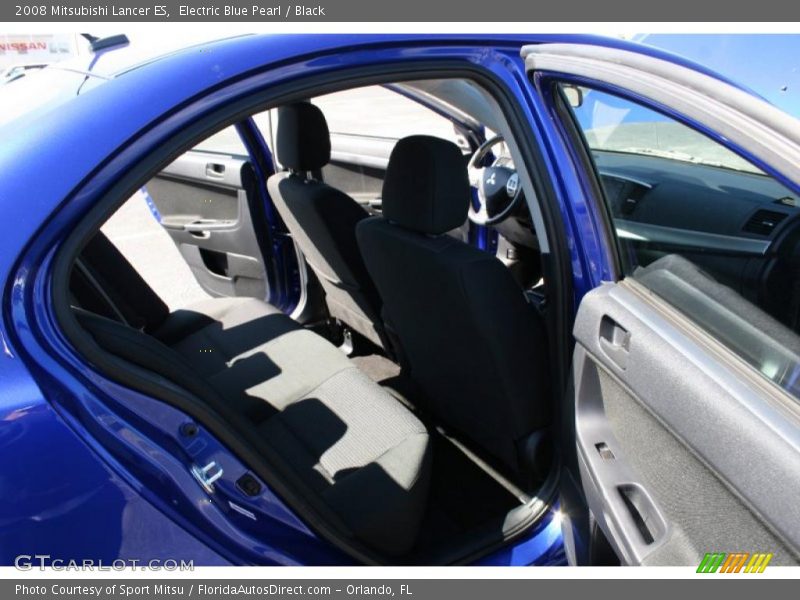 Electric Blue Pearl / Black 2008 Mitsubishi Lancer ES