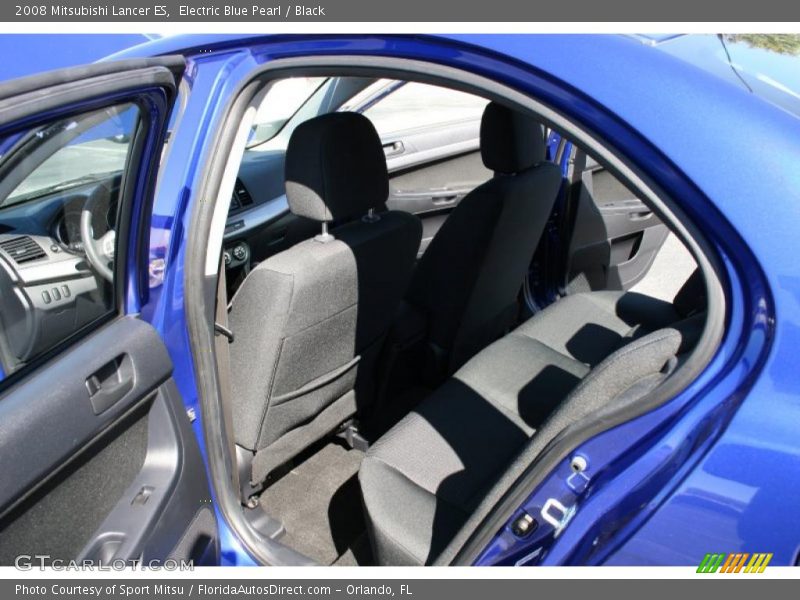 Electric Blue Pearl / Black 2008 Mitsubishi Lancer ES