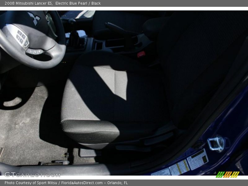 Electric Blue Pearl / Black 2008 Mitsubishi Lancer ES