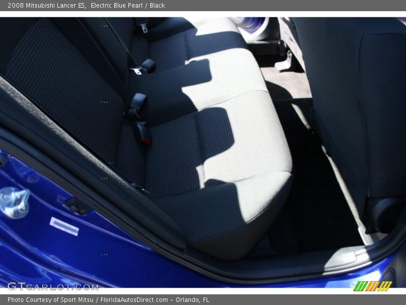 Electric Blue Pearl / Black 2008 Mitsubishi Lancer ES