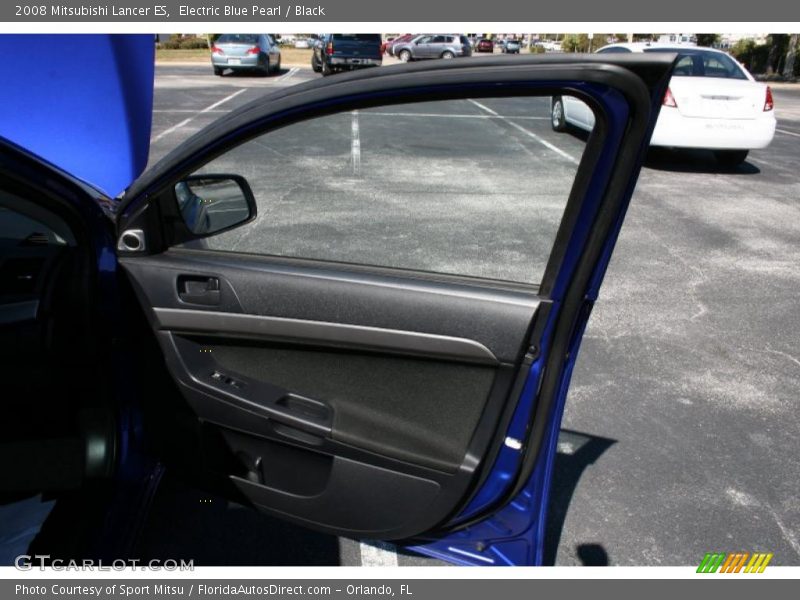 Electric Blue Pearl / Black 2008 Mitsubishi Lancer ES