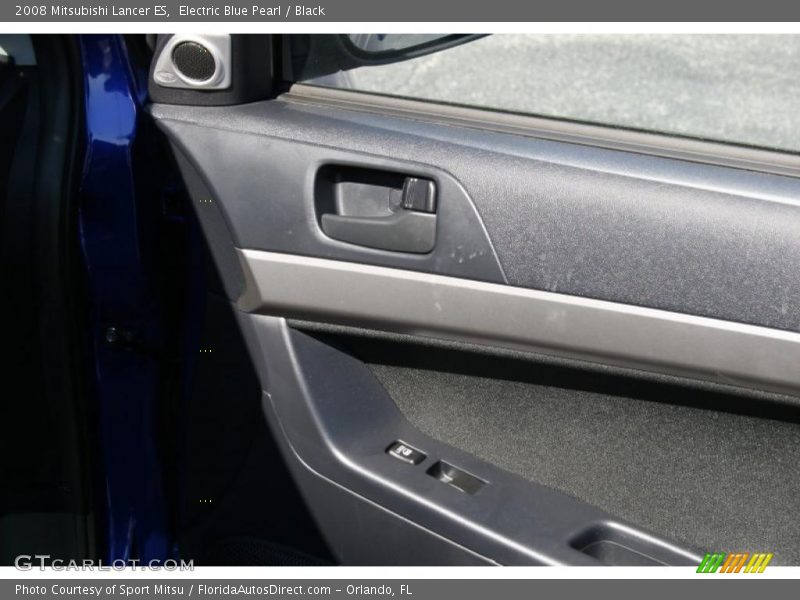 Electric Blue Pearl / Black 2008 Mitsubishi Lancer ES