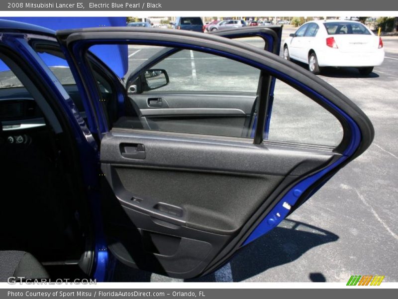 Electric Blue Pearl / Black 2008 Mitsubishi Lancer ES