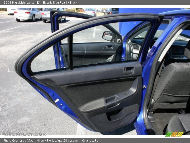 Electric Blue Pearl / Black 2008 Mitsubishi Lancer ES