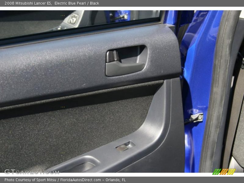 Electric Blue Pearl / Black 2008 Mitsubishi Lancer ES