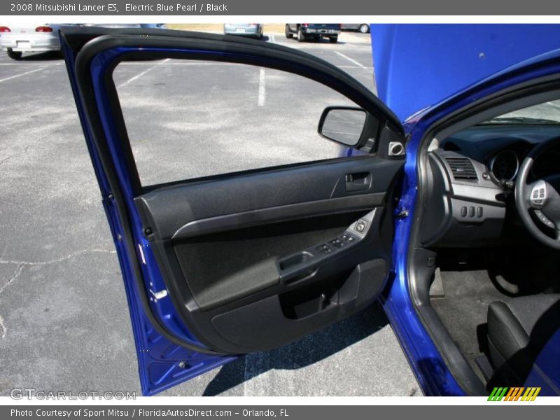 Electric Blue Pearl / Black 2008 Mitsubishi Lancer ES