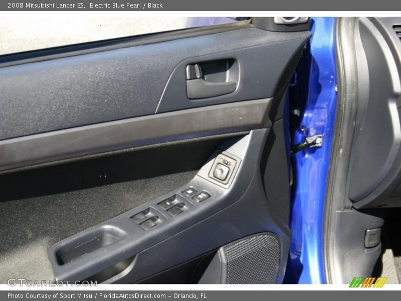 Electric Blue Pearl / Black 2008 Mitsubishi Lancer ES