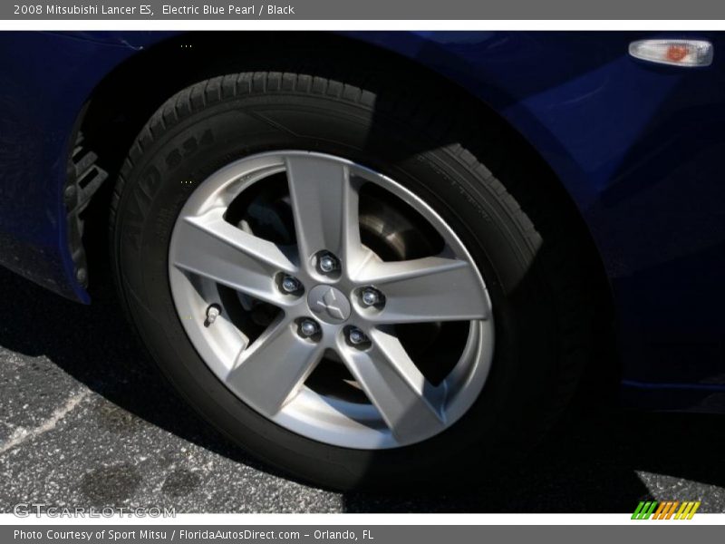 Electric Blue Pearl / Black 2008 Mitsubishi Lancer ES