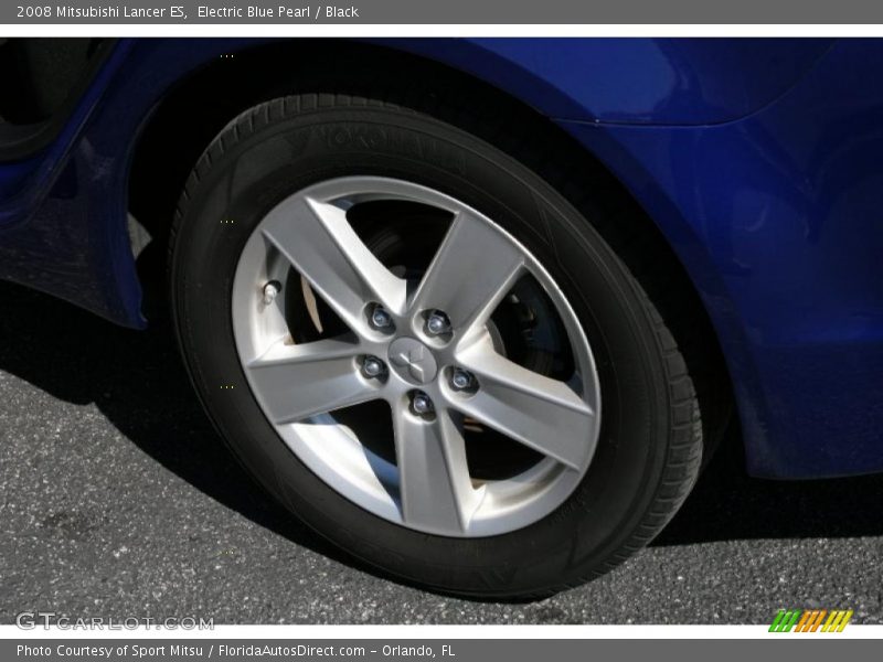 Electric Blue Pearl / Black 2008 Mitsubishi Lancer ES