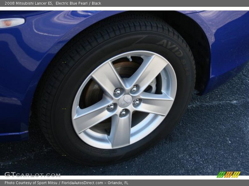 Electric Blue Pearl / Black 2008 Mitsubishi Lancer ES
