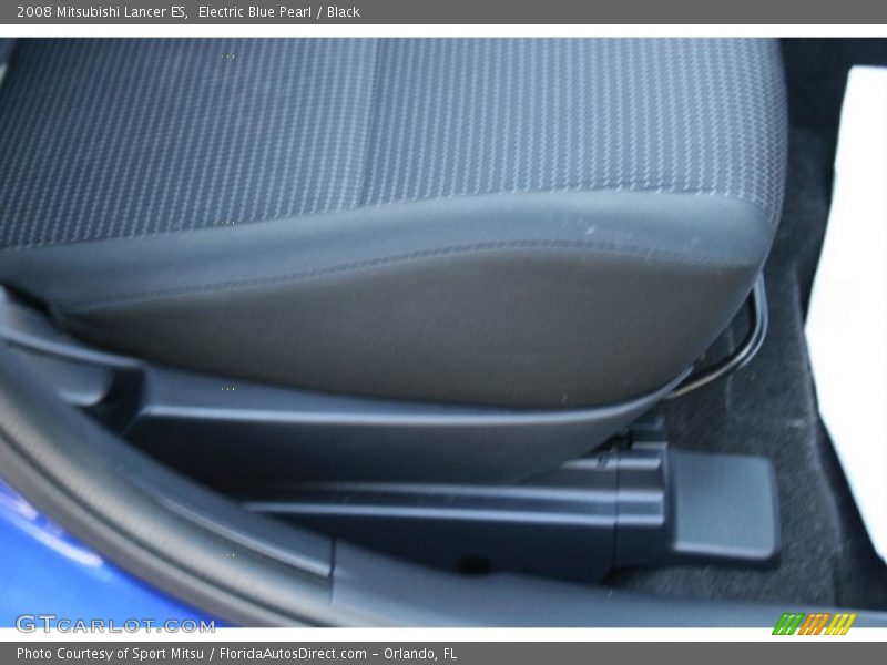 Electric Blue Pearl / Black 2008 Mitsubishi Lancer ES