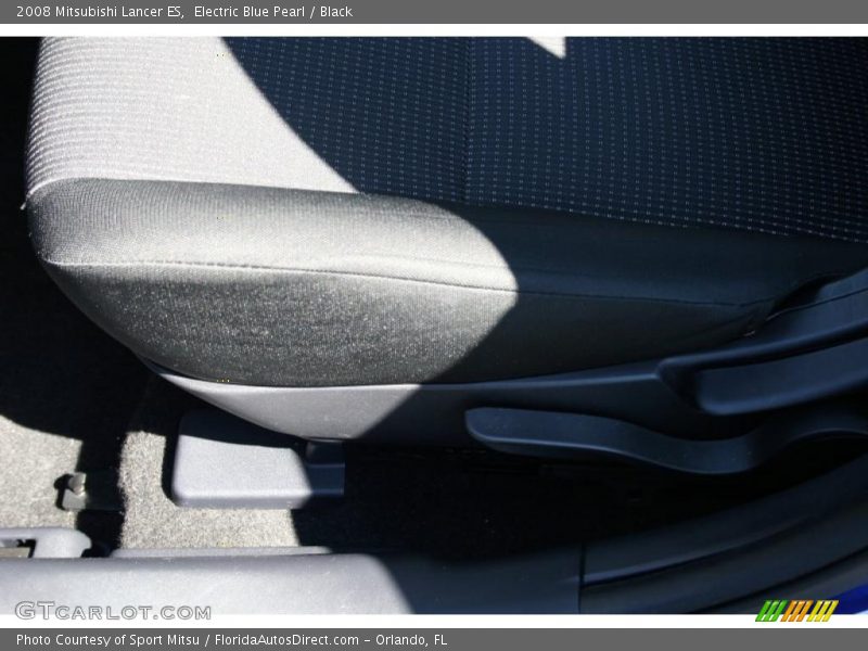 Electric Blue Pearl / Black 2008 Mitsubishi Lancer ES