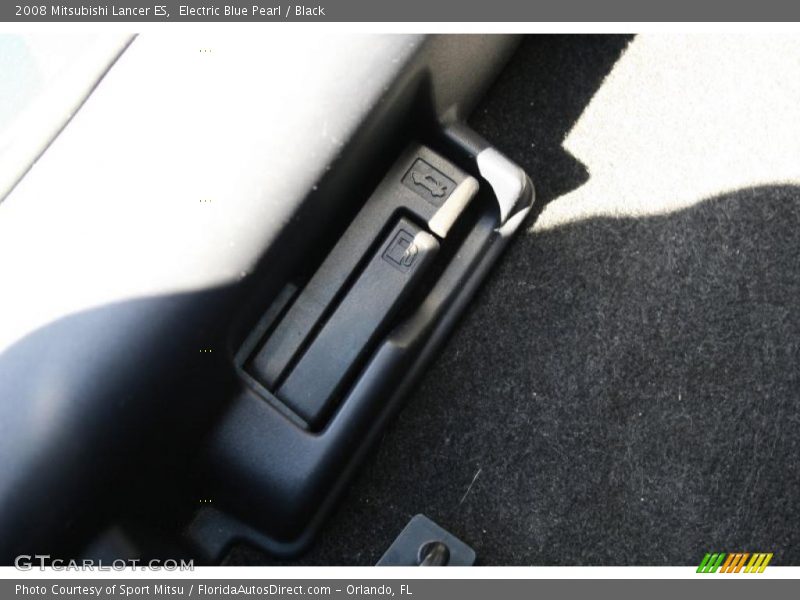 Electric Blue Pearl / Black 2008 Mitsubishi Lancer ES