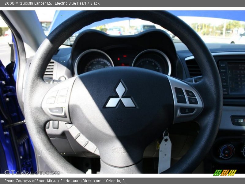 Electric Blue Pearl / Black 2008 Mitsubishi Lancer ES