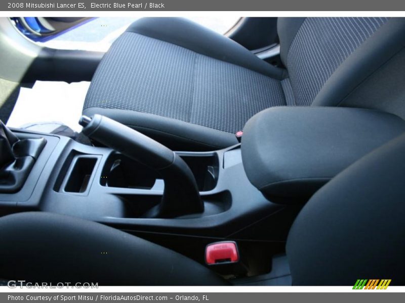Electric Blue Pearl / Black 2008 Mitsubishi Lancer ES