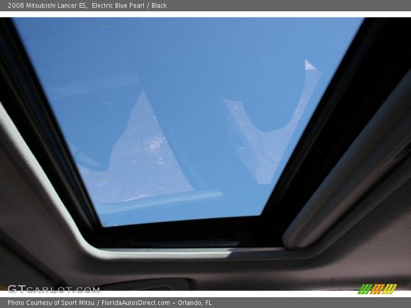 Electric Blue Pearl / Black 2008 Mitsubishi Lancer ES